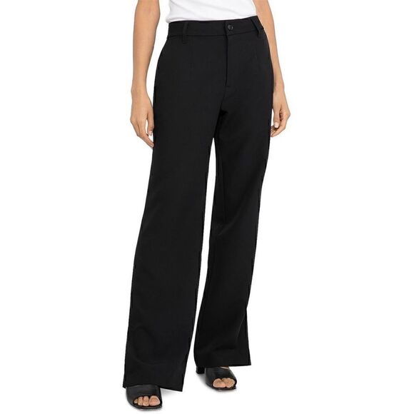 Sanctuary Womens Noho Black High Rise Straight Dressy Trouser Pants new size 31 - Picture 1 of 13